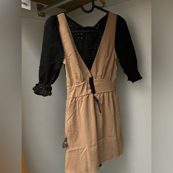 For Love & Lemons Eyelet Swing Black Dress Extra Small NWT - Picture 5 of 15